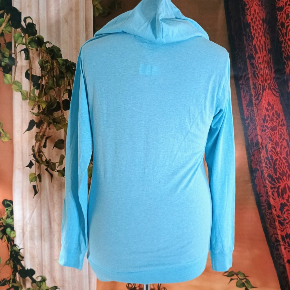 EUC Caribbean Side Sz XL Aqua Riviera Maya Mexico 1970 Athletic Graphic Hoodie - Picture 2 of 5